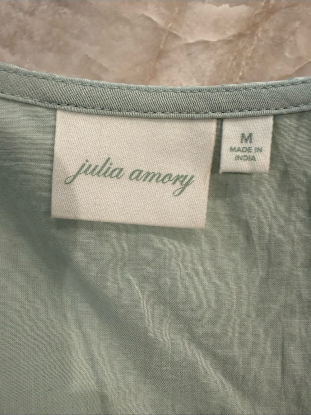 Julia Amory 100% linen Blair Sleeveless Vest Top in Ice Blue- size medium - Picture 7 of 7